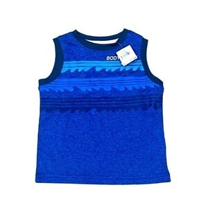 Body Glove marble blue tank top wave graphic design logo sleeveless Boy 24Mo NWT